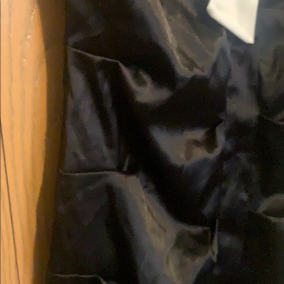 Black/white bow satin dress - Picture 3 of 7